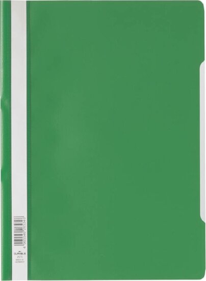 Durable Economy A4 PP gyorsfűző mappa - Zöld (50 db / csomag)
