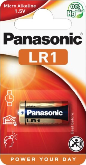 Panasonic Power Cell Alkáli LR1 Tartós Elem (1db/csomag)