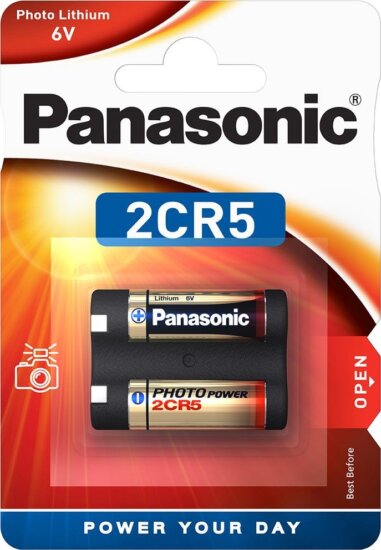 Panasonic 2CR5 Lítium Fotóelem (1db/csomag)