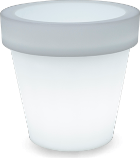 New Garden Magnolia 45 fehér LED kaspó