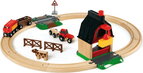 BRIO World Farm vasúti pálya szett