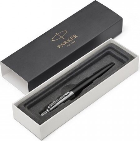 Parker Royal Jotter Bond Street nyomógombos golyóstoll ezüst színű klippel - 0,7 mm / Kék Parker Royal Jotter Bond Street nyomógombos golyóstoll ezüst színű klippel - 0,7 mm / Kék
