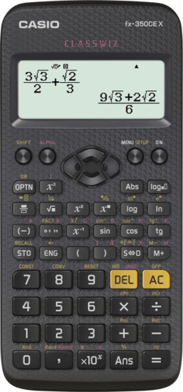 Casio FX 350 CE X Tudományos Számológép Casio FX 350 CE X Tudományos Számológép