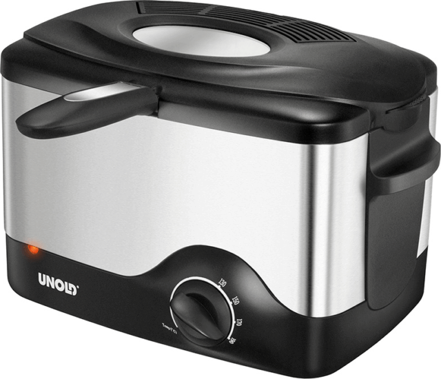 Unold 58615 1.5L Olajsütő - Rozsdamentes acél/Fekete
