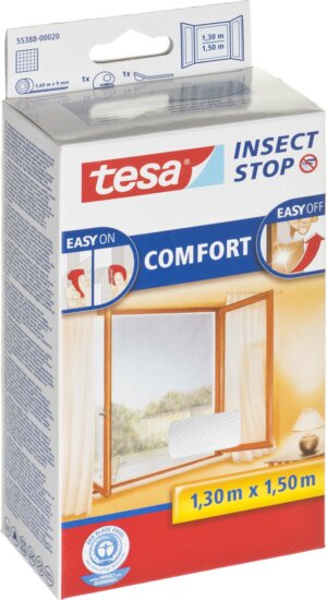 Tesa 1.3x1.5 m Szúnyogháló ablakra - Fehér