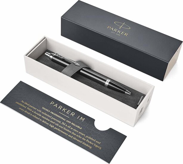 Parker IM Black CT nyomógombos golyóstoll - Kék Parker IM Black CT nyomógombos golyóstoll - Kék