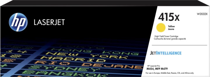 HP 415X W2032X Eredeti Toner Sárga