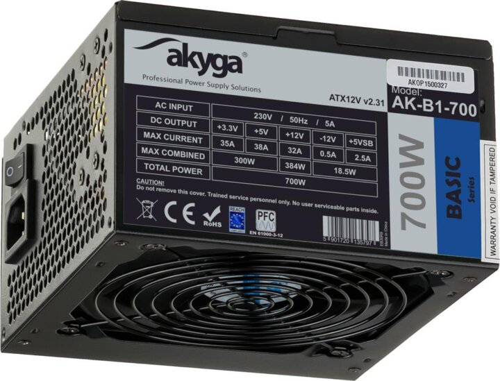 Akyga 700W Basic tápegység