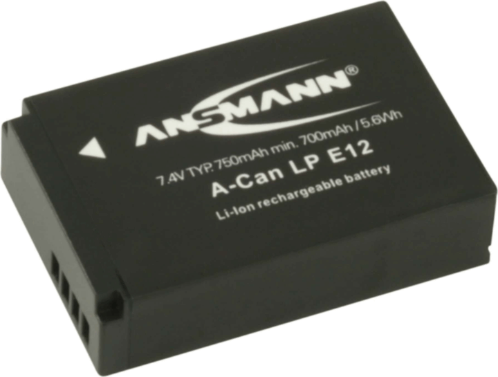 Ansmann A-Can LP-E12 akkumulátor Canon fényképezőgépekhez 750mAh Ansmann A-Can LP-E12 akkumulátor Canon fényképezőgépekhez 750mAh