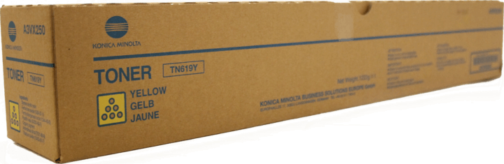 Konica Minolta TN619Y A3VX250 Eredeti Toner Sárga Konica Minolta TN619Y A3VX250 Eredeti Toner Sárga