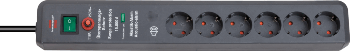 Brennenstuhl Secure-Tec 220V hálózati elosztó 6 aljazots túlfeszültség védelemmel 3m Brennenstuhl Secure-Tec 220V hálózati elosztó 6 aljazots túlfeszültség védelemmel 3m