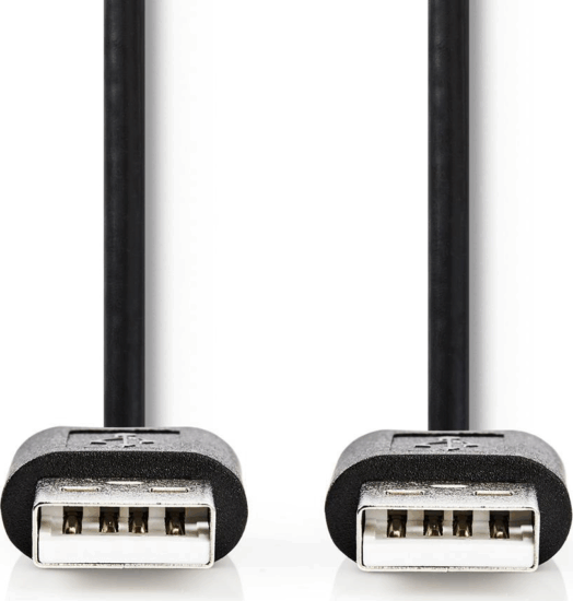Nedis USB 2.0 A-A összekötő kábel 2m - Fekete
