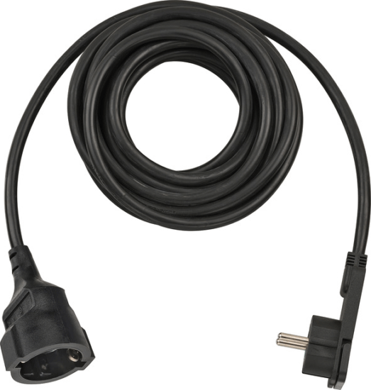 Brennenstuhl 1-es hosszabbítókábel derékszögű lapos dugasszal - 5 méter