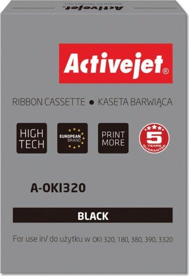 ActiveJet A-OKI320 (OKI 9002303) nyomtató Festékszalag 8mm x 1.6 m - Fekete