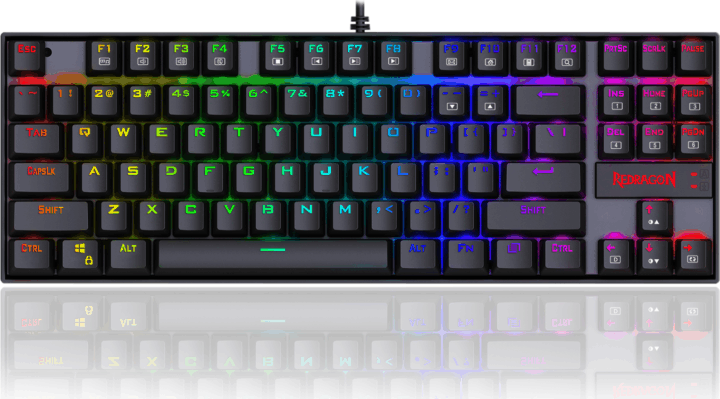 Redragon Kumara K552RGB-1 USB Mechanikus Gaming Billentyűzet HU - Fekete
