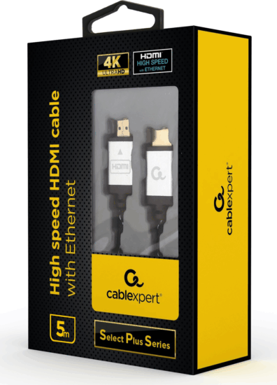 Gembird Select Plus Series HDMI - HDMI Nagy sebességű kábel Ethernettel 5m Szürke