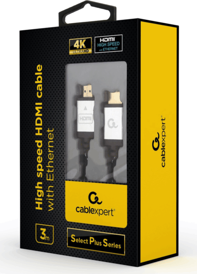 Gembird Select Plus Series HDMI - HDMI Nagy sebességű kábel Ethernettel 3m Szürke