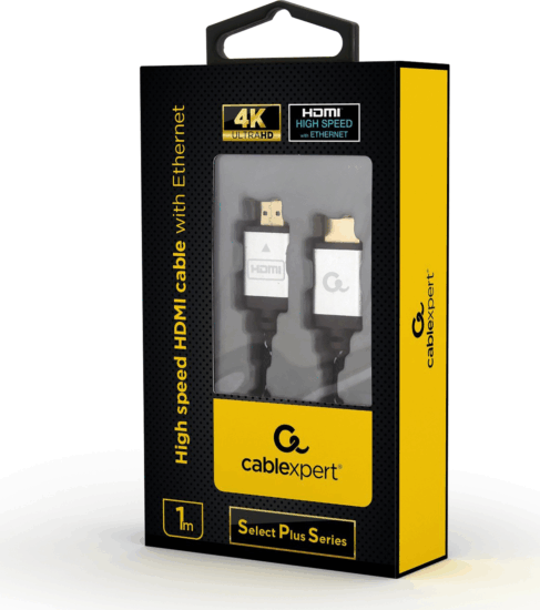 Gembird Select Plus Series HDMI - HDMI Nagy sebességű kábel Ethernettel 1m Szürke