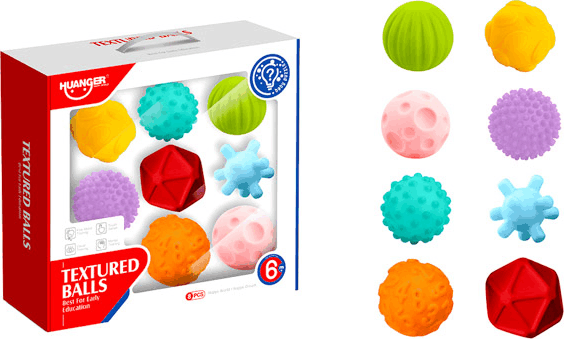 Szenzoros Tapintásfejlesztő labdák 8 darabos szett