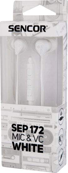 Sencor SEP 172 VCM Fülhallgató - Fehér Sencor SEP 172 VCM Fülhallgató - Fehér