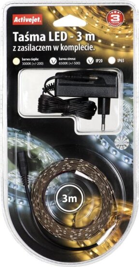 Activejet AJE-180L3528WCI LED szalag 3 m - Hideg fehér Activejet AJE-180L3528WCI LED szalag 3 m - Hideg fehér