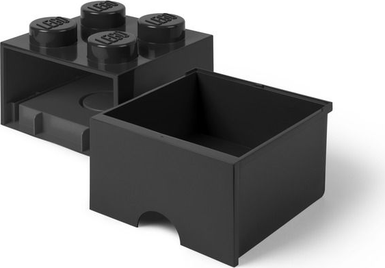 LEGO Brick Drawer 4 Tárolódoboz - Fekete