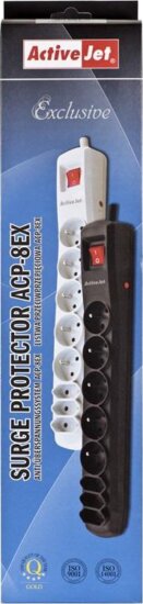 Activejet ACP-8EX APN-8g/1,5m-GR 8-as túlfeszültség védő - elosztó 1.5m