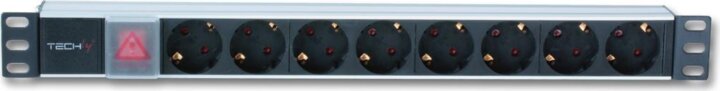 TechlyPro 19" Rack-be építhető 8-as elosztó 3m