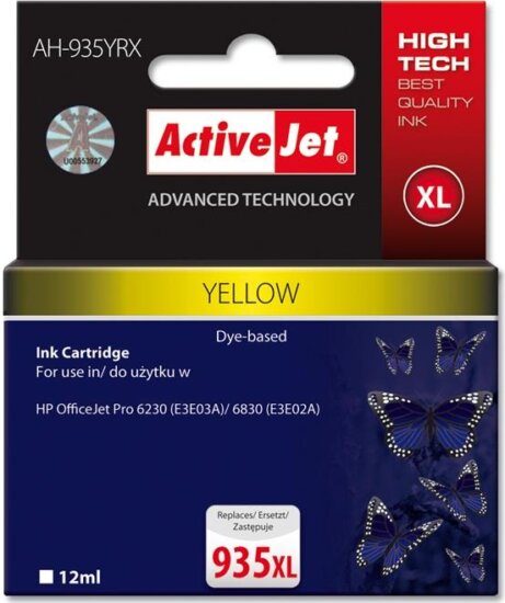 ActiveJet (HP 935XL C2P26AE) Tintapatron Sárga