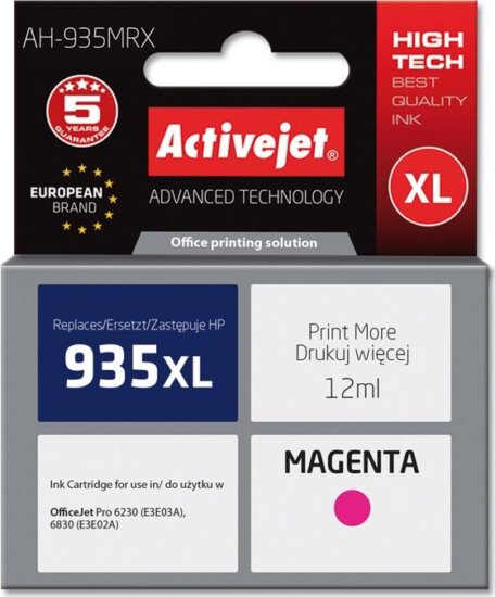 ActiveJet (HP 935XL C2P25AE) Tintapatron Magenta