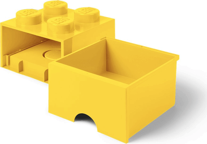 LEGO Brick Drawer 4 Tárolódoboz - Sárga