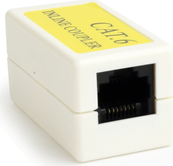 Gembird Cat.6 in-line RJ45/RJ45 csatlakozó Fehér
