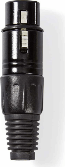 Nedis COTP15902BK XLR-csatlakozó 3 Tűs Fekete
