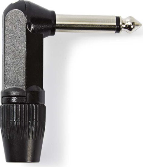 Nedis COTP23902BK Monó audiocsatlakozó: Hajlított 6.35 mm jack apa