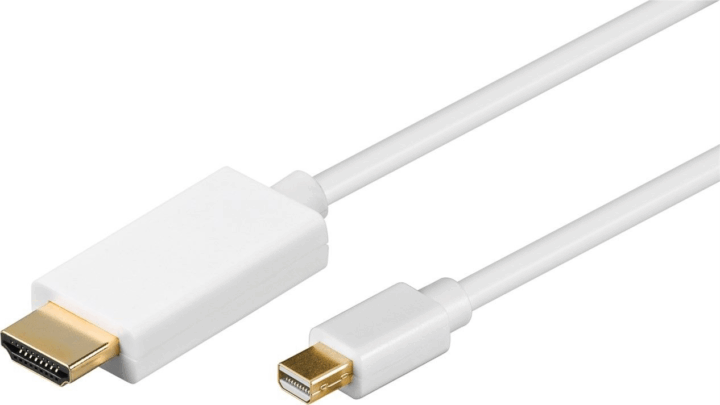 goobay Mini DisplayPort - HDMI Adapter kábel 2m Fehér