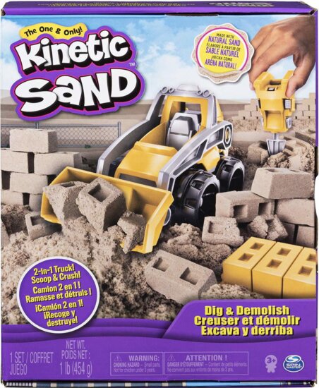 Spin Master Kinetic Sand Kinetikus homok Áss és Építkezz szett