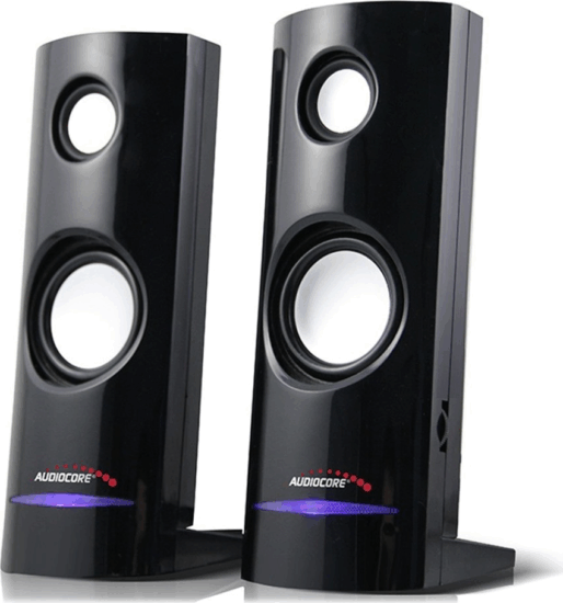 AudioCore AC860 2.0 hangfal - Fekete