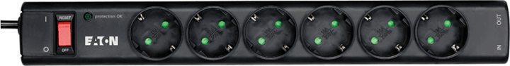 EATON Protection Strip 220V hálózati elosztó 6-os túlfeszültség védő + RJ11 EATON Protection Strip 220V hálózati elosztó 6-os túlfeszültség védő + RJ11