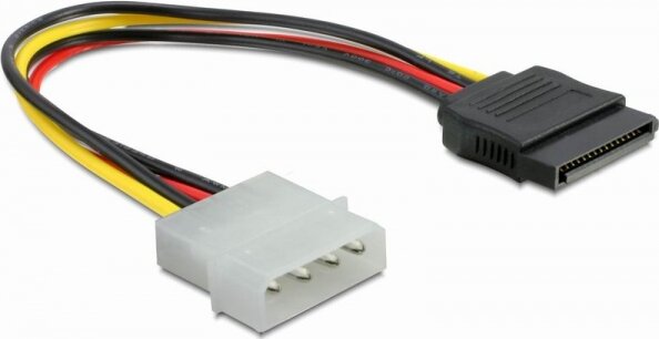 Delock Cable Power SATA HDD > 4pin male - straight Delock Cable Power SATA HDD > 4pin male - straight