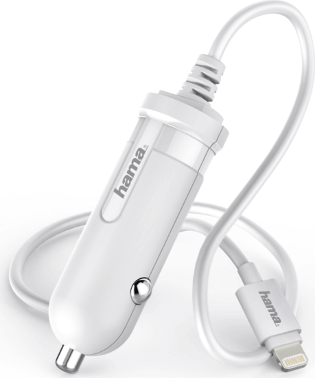 Hama Autós Lightning töltő (5V / 2.4A) Fehér
