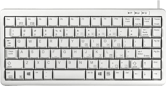 Cherry Slim G84-4100 USB Billentyűzet DE - Világos szürke