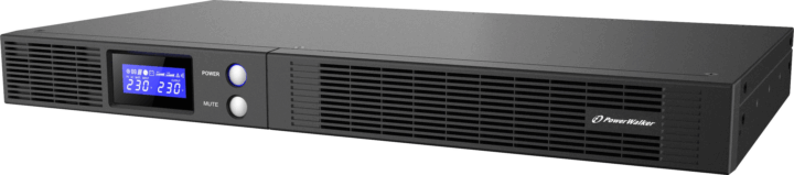 PowerWalker VI 1000 R1U 1000VA / 600W Vonalinteraktív UPS