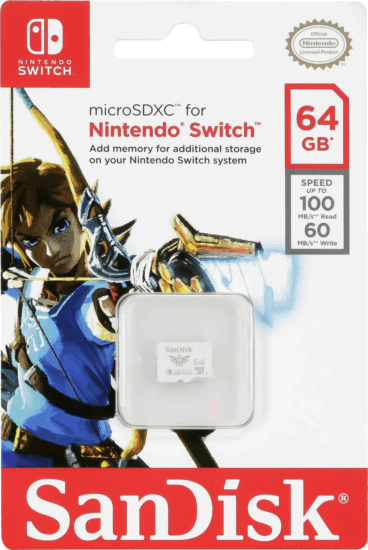 SanDisk 64GB Nintendo Switch microSDXC UHS-I CL10 memóriakártya