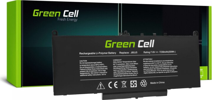 Green Cell J60J5 Dell Latitude E7270 / E7470 Notebook akkumulátor 5800mAh