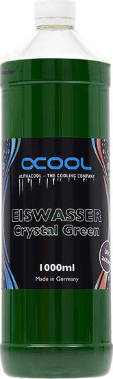Alphacool Eiswasser Crystal Green UV reaktív Hűtőfolyadék - 1L Zöld
