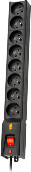 Lestar LX 810 3M CZARNA 8-as túlfeszültség védő - elosztó 3m Lestar LX 810 3M CZARNA 8-as túlfeszültség védő - elosztó 3m
