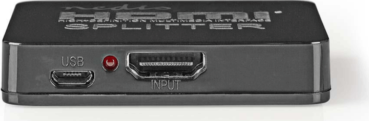 Nedis 2 Portos HDMI Elosztó Fekete (1 PC - 2 Kijelző)