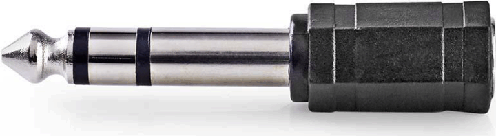 Nedis 6.35mm Jack apa - 3.5mm Jack anya Sztereó audió adapter Fekete