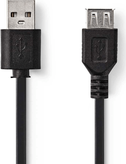 Nedis USB 2.0 Hosszabbító kábel 3m - Fekete