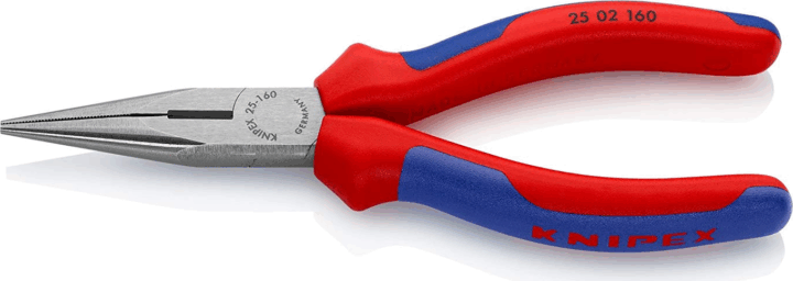 Knipex 25 02 160 Fél-kerek csőrű fogó vágóéllel (Rádiófogó) Knipex 25 02 160 Fél-kerek csőrű fogó vágóéllel (Rádiófogó)